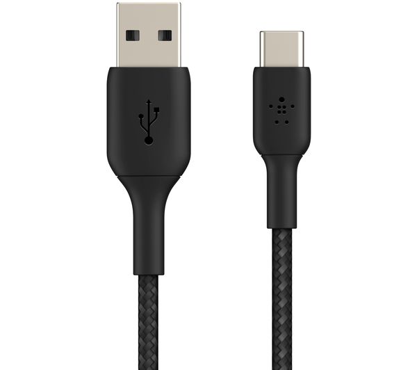 Image of BELKIN Braided USB-C to USB-A Cable - 1 m