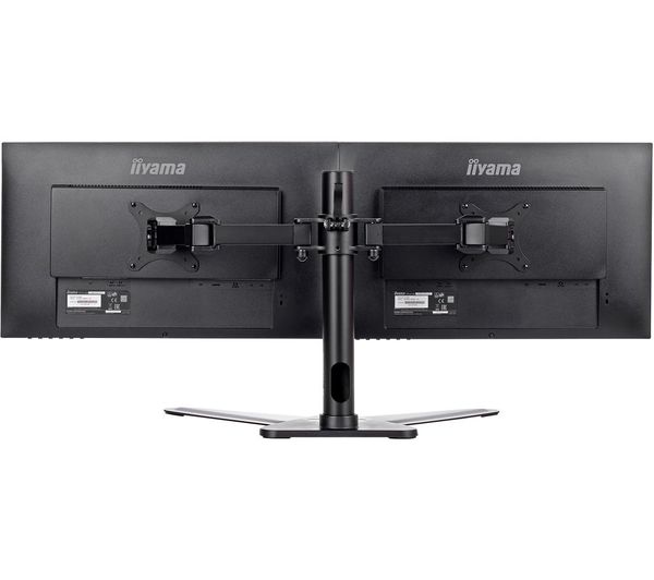 Buy IIYAMA DS1002DB1 Dual Monitor Stand Black Free Delivery Currys
