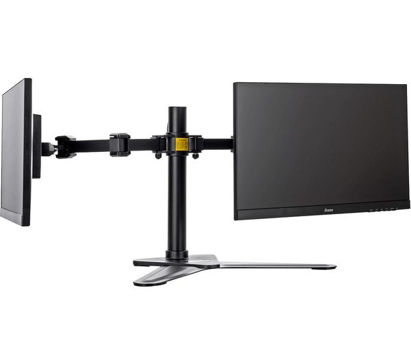 Buy IIYAMA DS1002DB1 Dual Monitor Stand Black Free Delivery Currys