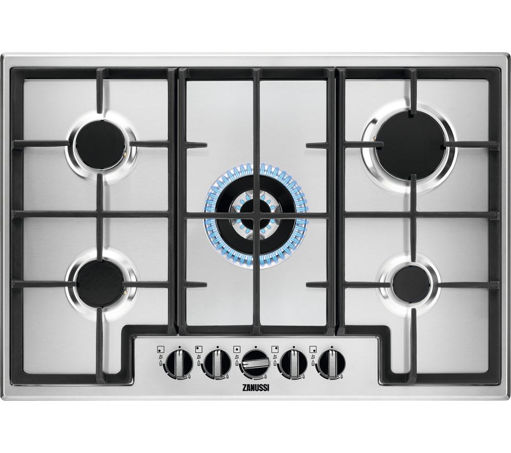 ZANUSSI ZGNN755X Gas Hob - Stainless Steel, Stainless Steel