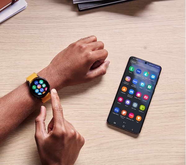 SAMSUNG Galaxy Watch4 4G - Aluminium, Black, 44 mm Fast Delivery | Currysie