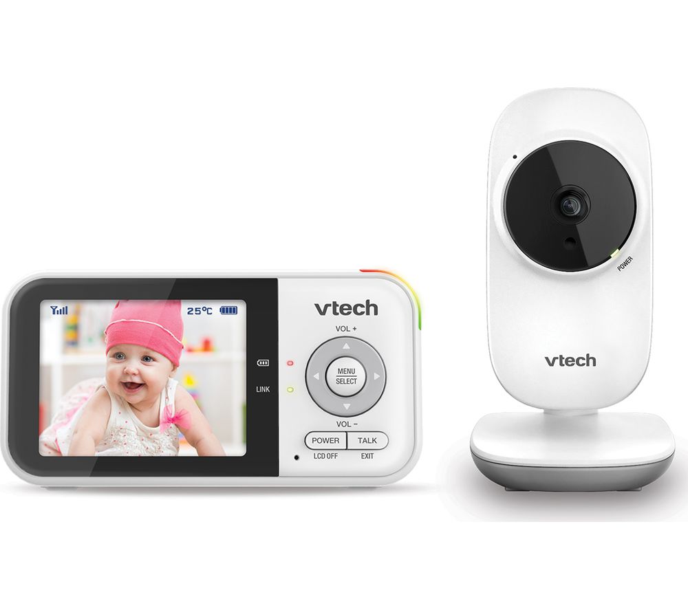 VM819 2.8" LCD Display Video Baby Monitor - White
