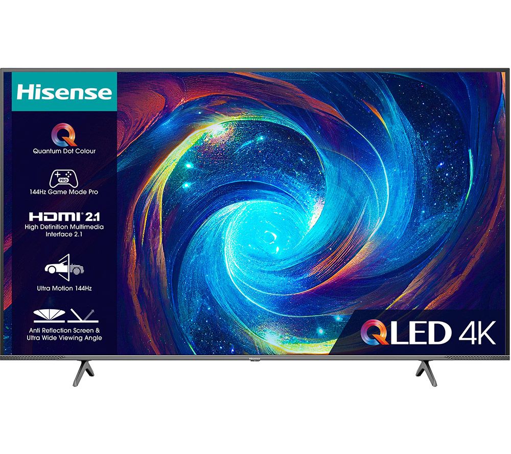55E7KQTUK PRO 55" Smart 4K Ultra HD HDR QLED TV with Amazon Alexa