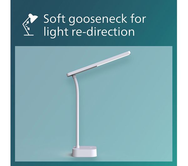 871951444383900 PHILIPS Tilpa LED Desk Lamp White Currys Business