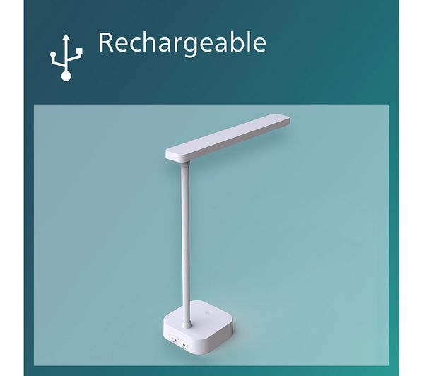 871951444383900 PHILIPS Tilpa LED Desk Lamp White Currys Business