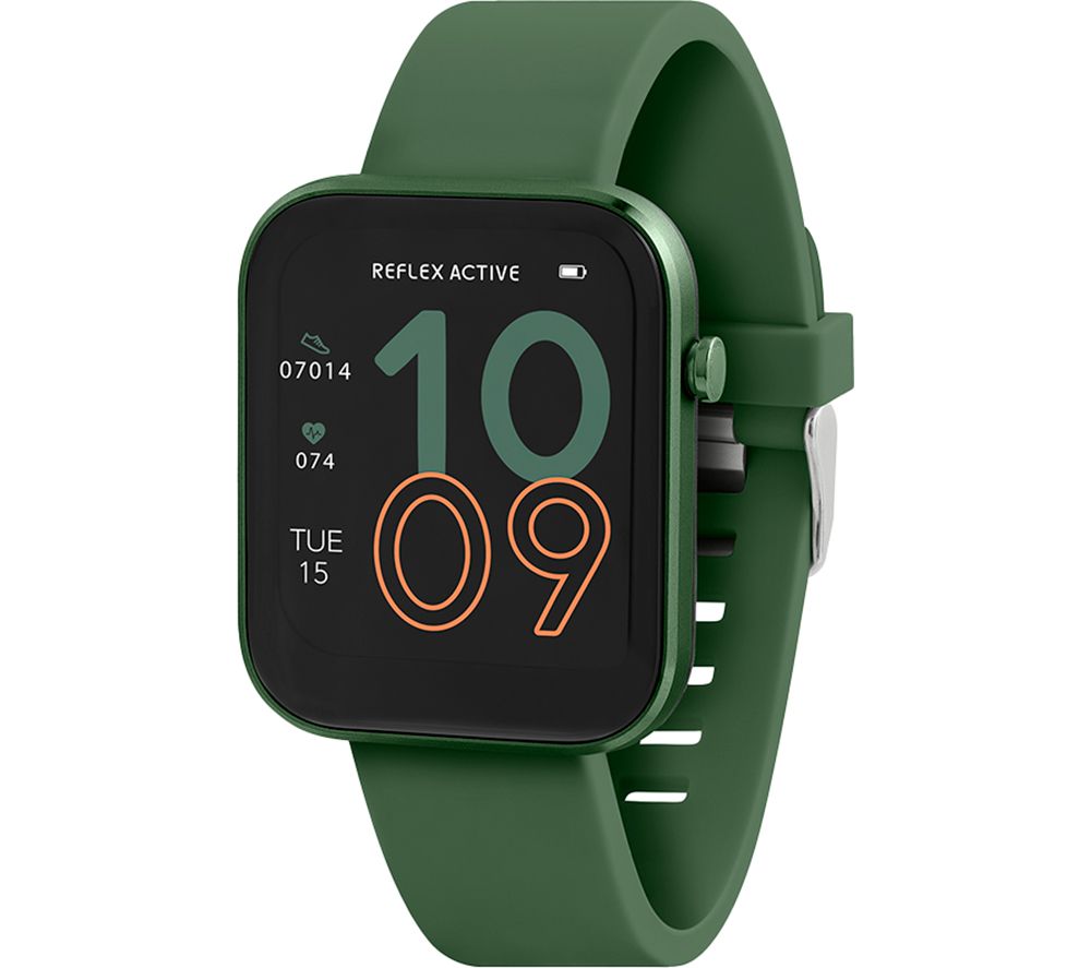 Series 12 Smart Watch - Green, Silicone Strap
