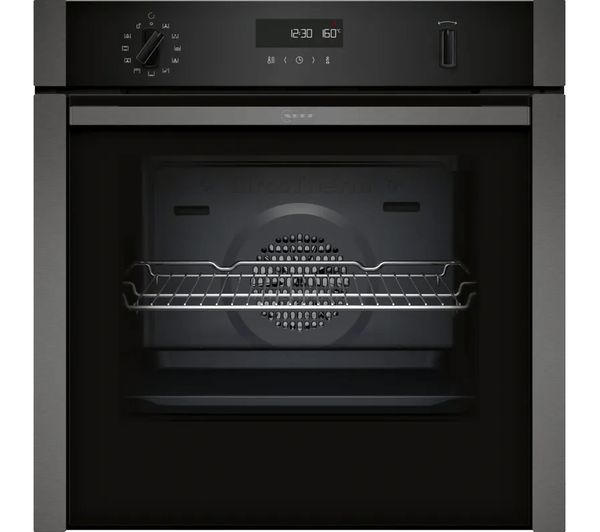 Neff Slidehide N50 B6ach7ag7b Electric Pyrolytic Smart Oven Graphite Grey