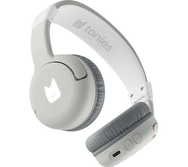 An image of TONIES Wireless Bluetooth Kids Headphones - Moon Grey