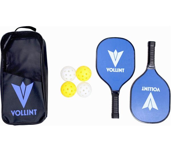 An image of VOLLINT 2 Player Pickleball Set - Blue & Yellow