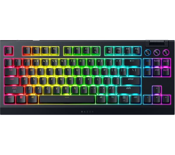 An image of RAZER BlackWidow V4 Tenkeyless HyperSpeed Wireless Mechanical Gaming Keyboard - Black