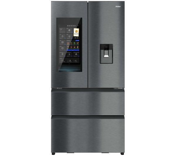 An image of HAIER Series 9 HFW99F19ESSB American-Style Smart Fridge Freezer - Iconic Black