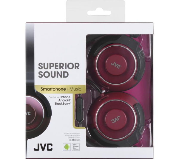 Ha Sr225 R E Jvc Ha Sr225 R E Headphones Red Currys Business 4850