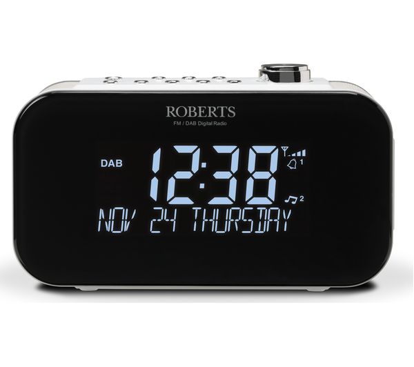 ORTUS3W ROBERTS ORTUS3 DAB+/FM Clock Radio White Currys Business