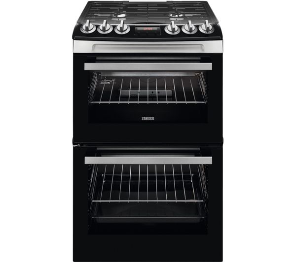 Zanussi Zcg43250xa 55 Cm Gas Cooker Stainless Steel