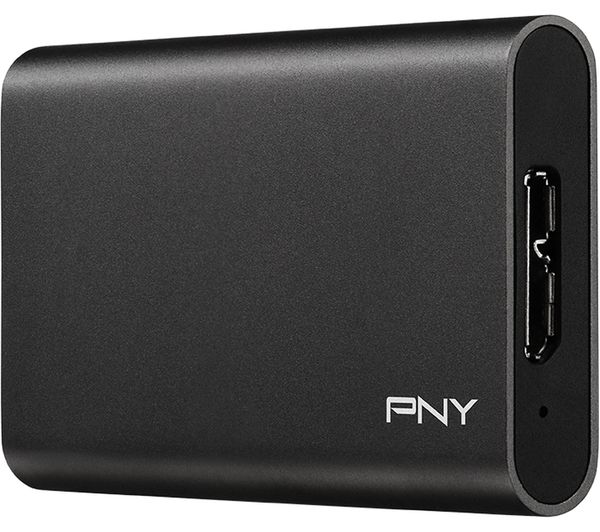 Image of PNY Elite External SSD - 960 GB, Black