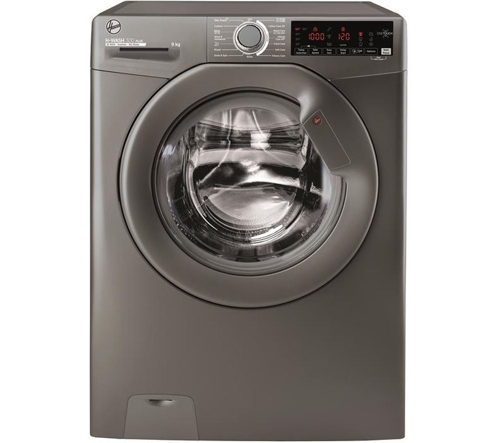 H-Wash 300 H3W 69TMGGE NFC 9 kg 1600 Spin Washing Machine - Graphite