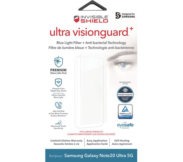 Buy ZAGG InvisibleShield Vision Guard+ Samsung Note20 Ultra Screen