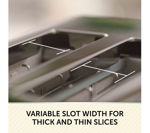 2140943 BREVILLE Obliq VTT997 4Slice Toaster Vanilla Cream