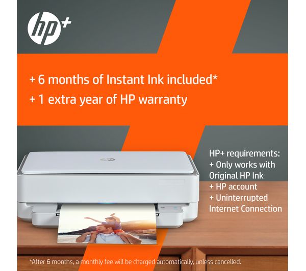 All-in-One Plus 223N4B#687 with Printer - ENVY 6020e Wireless - Inkjet HP Currys Business HP