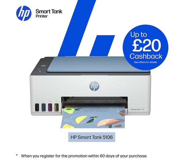 HP Smart Tank 5106 All-in-One Wireless Inkjet Printer - 4A8D1A#BHC