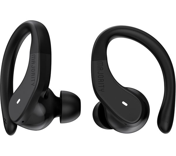 MAJORITY Tru Sport Wireless Bluetooth Earbuds - Black