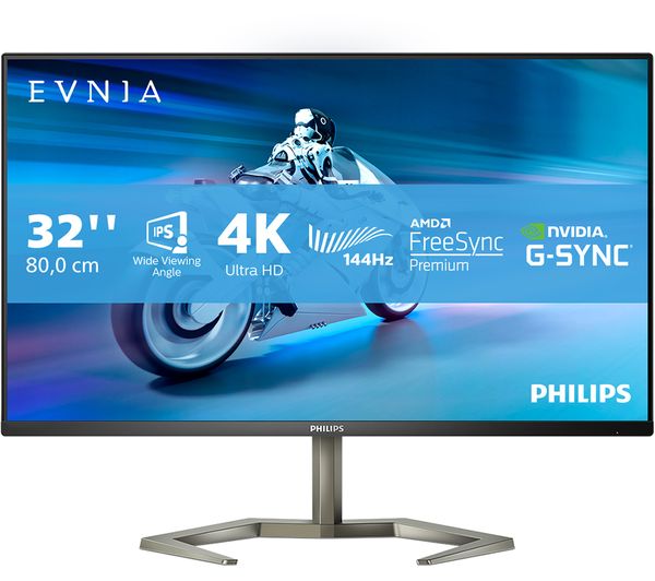 Image of PHILIPS Evnia 32M1N5800A 4K Ultra HD 32" IPS LCD Gaming Monitor - Silver