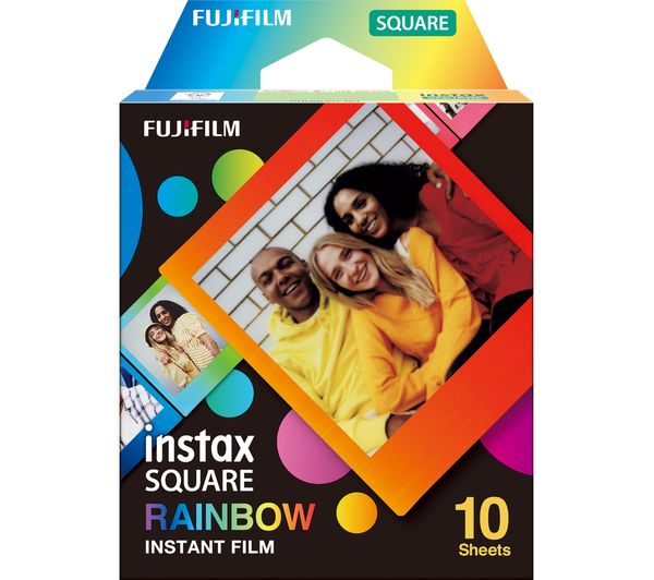 Image of Fujifilm Instax SQUARE RAINBOW WW 1 Instax film Coloured