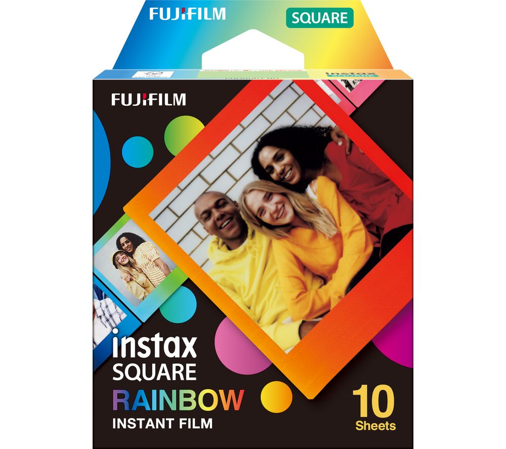 Square Rainbow Camera Film - 10 Shot Pack