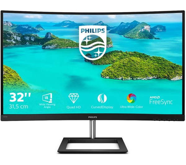 Philips 325e1c Quad Hd 32 Curved Va Lcd Monitor Black