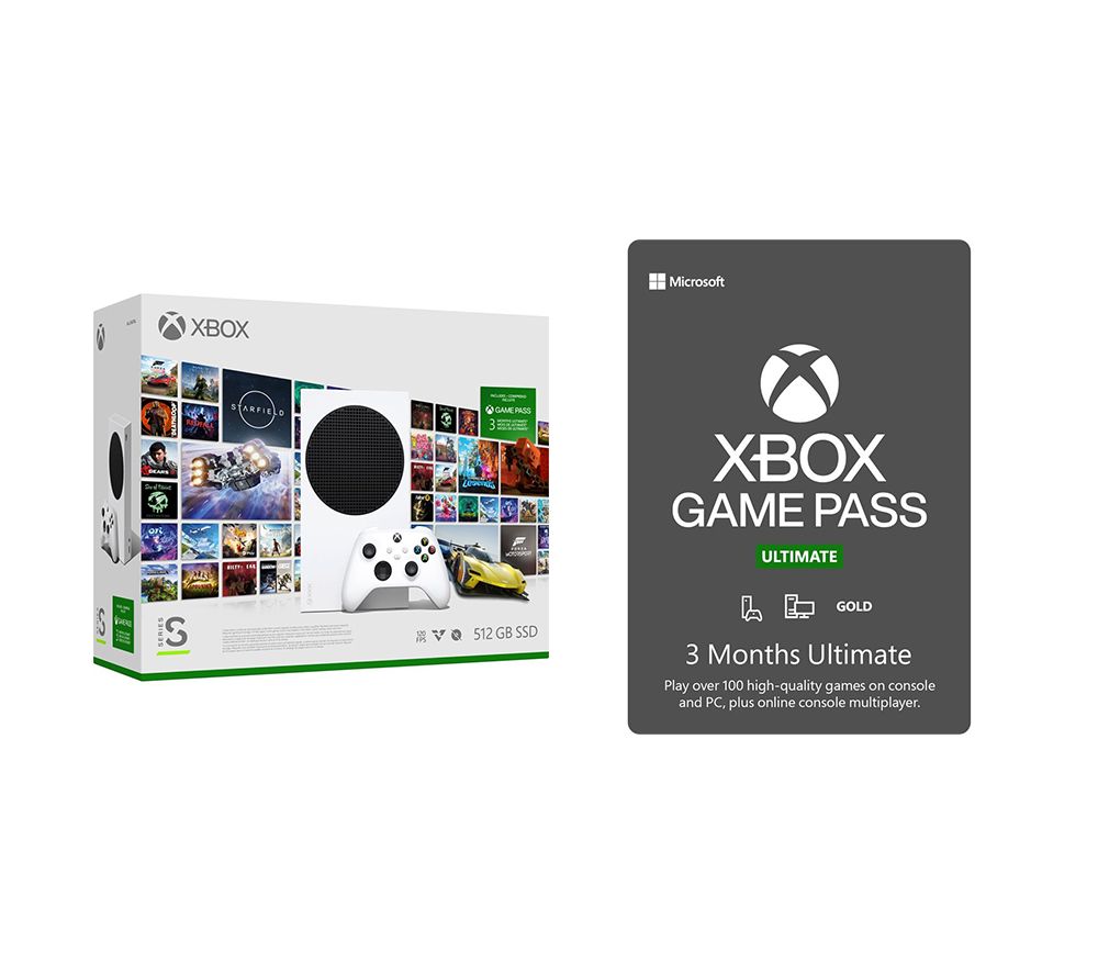 Xbox Series S with 3 Months of Xbox Game Pass Ultimate & Additional 3 Month Xbox Game Pass Ultimate Membership Bundle