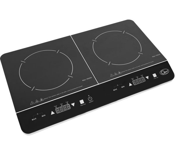 Quest 35840 Double Electric Induction Hot Plate Black