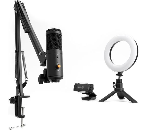 NOS X700 Gaming Microphone & Streaming Bundle - Black