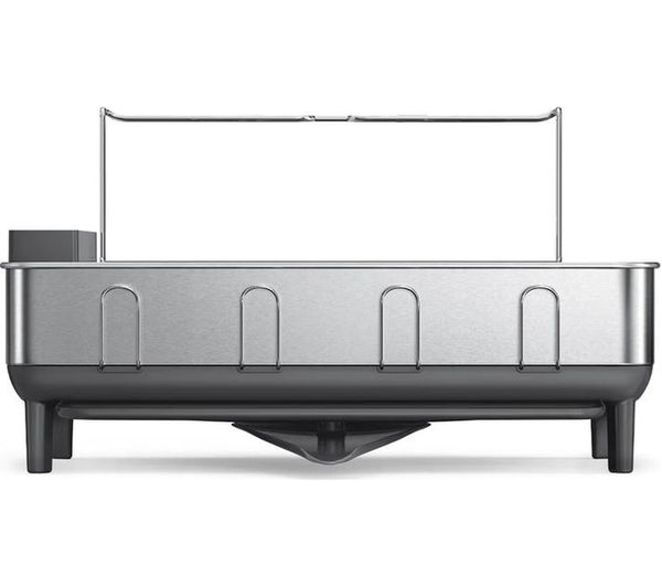 An image of SIMPLEHUMAN KT1181 Steel Frame Dish Rack - Grey