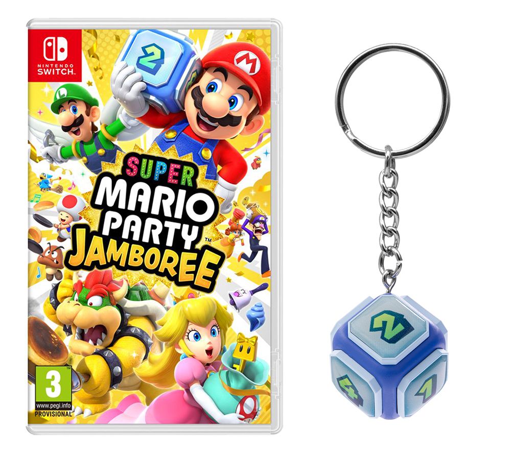 SWITCH Super Mario Party Jamboree & Keyring