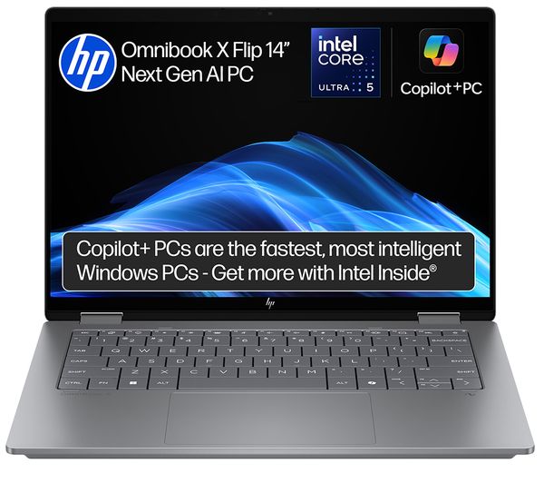 Hp Omnibook X 14 2 In 1 Laptop Copilot Pc Intel® Core™ Ultra 5 512 Gb Ssd Silver