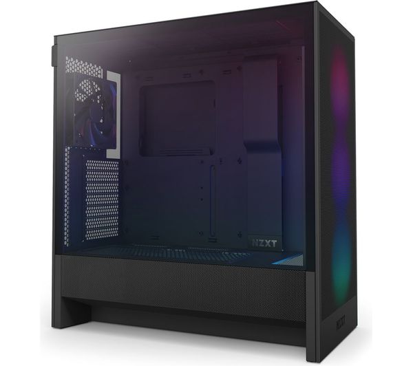 Nzxt H5 Flow Rgb Atx Mid Tower Pc Case Black