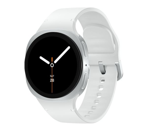 An image of SAMSUNG Galaxy Watch8 LTE with Bixby - Silver, 40 mm