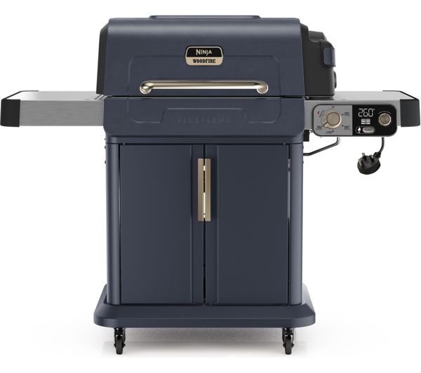 NINJA FlexFlame PG301UKBL Gas BBQ & Outdoor Cooking System - Blue & Gold