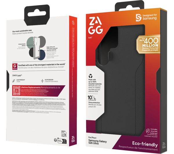 ZAGG Luxe Galaxy S26 Ultra Case - Black