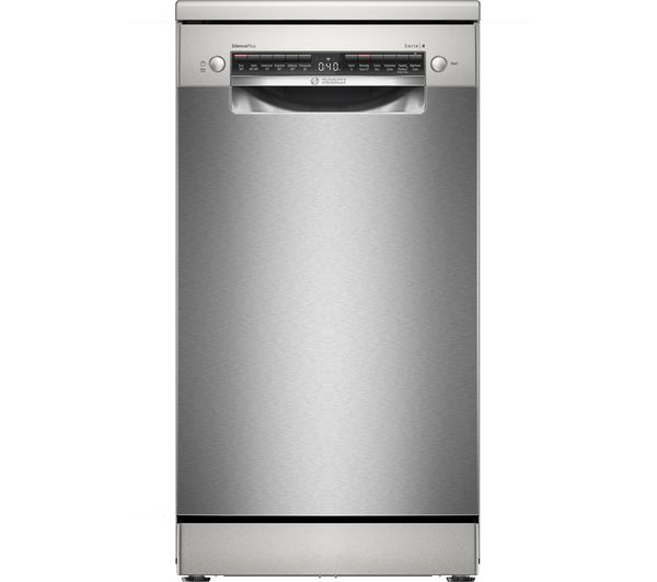 An image of BOSCH Series 4 SPS4HMI14G Slimline WiFi-enabled Dishwasher - Brushed Steel