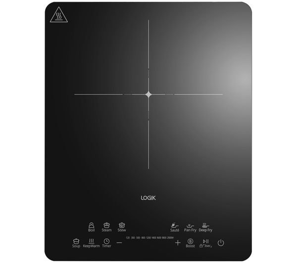 An image of LOGIK LSIHOB26 Single Induction Hot Plate - Black