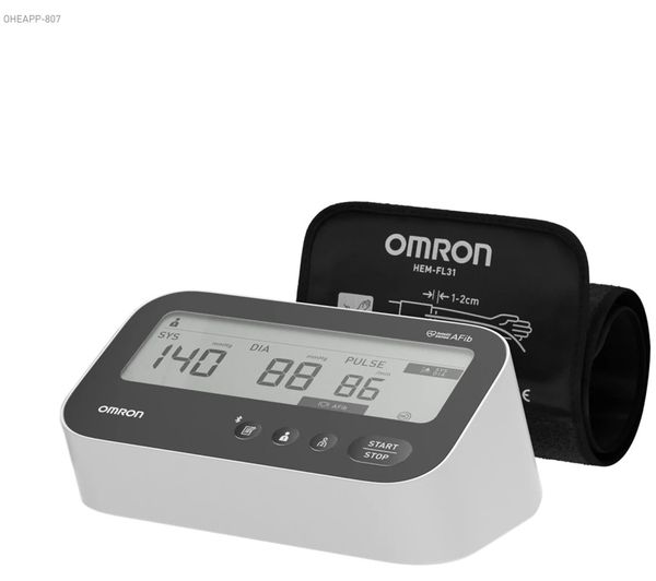 An image of OMRON M4 Connect AFib Upper Arm Blood Pressure Monitor