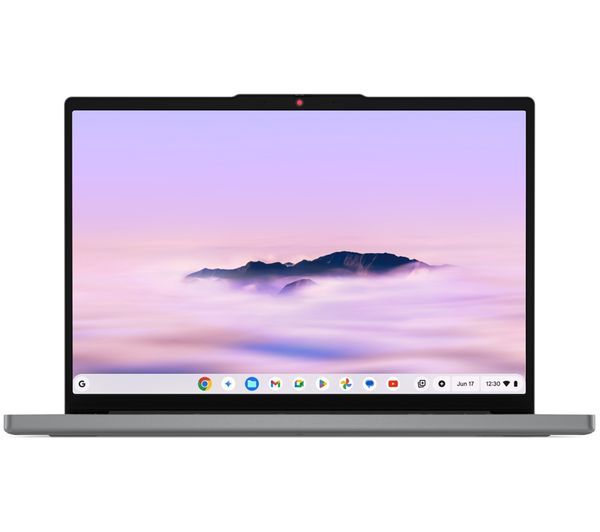 An image of LENOVO 83T10021UK 15.3" Chromebook Plus - Intel® Core™ 3, 128 GB UFS, Grey