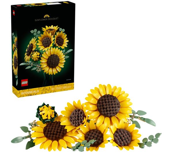An image of LEGO Botanicals 11502 Sunflower Bouquet Set for Adults