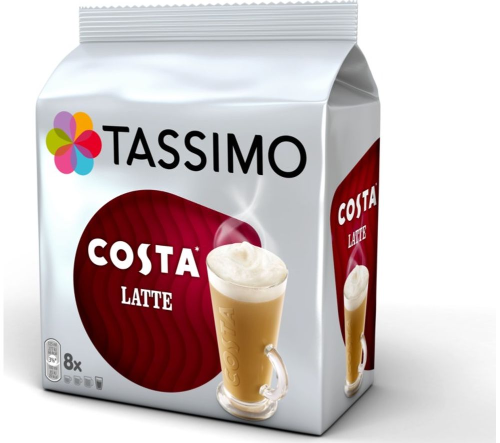 TASSIMO Costa Latte T Discs - Pack of 8