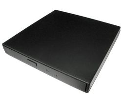 Insixt External Slimline USB CD Drive - Black