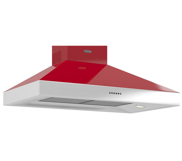 BRITANNIA Latour TPBTH100GR Chimney Cooker Hood - Gloss Red, Red