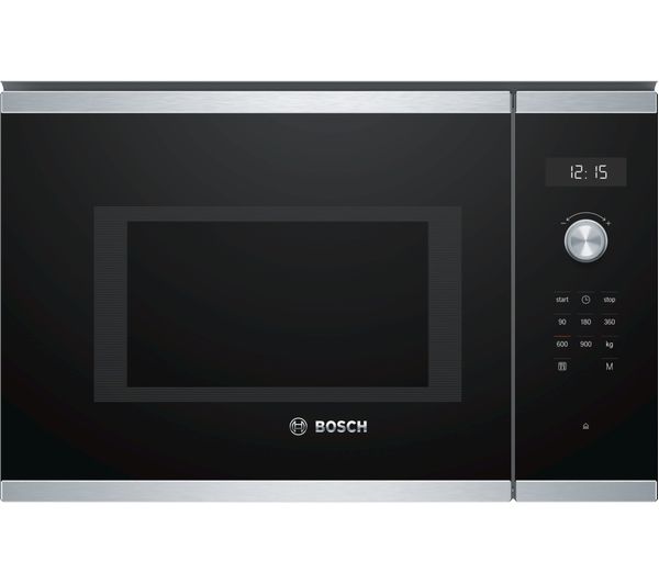 BOSCH Serie 6 BFL554MS0B Built-in Solo Microwave - Stainless Steel, Stainless Steel