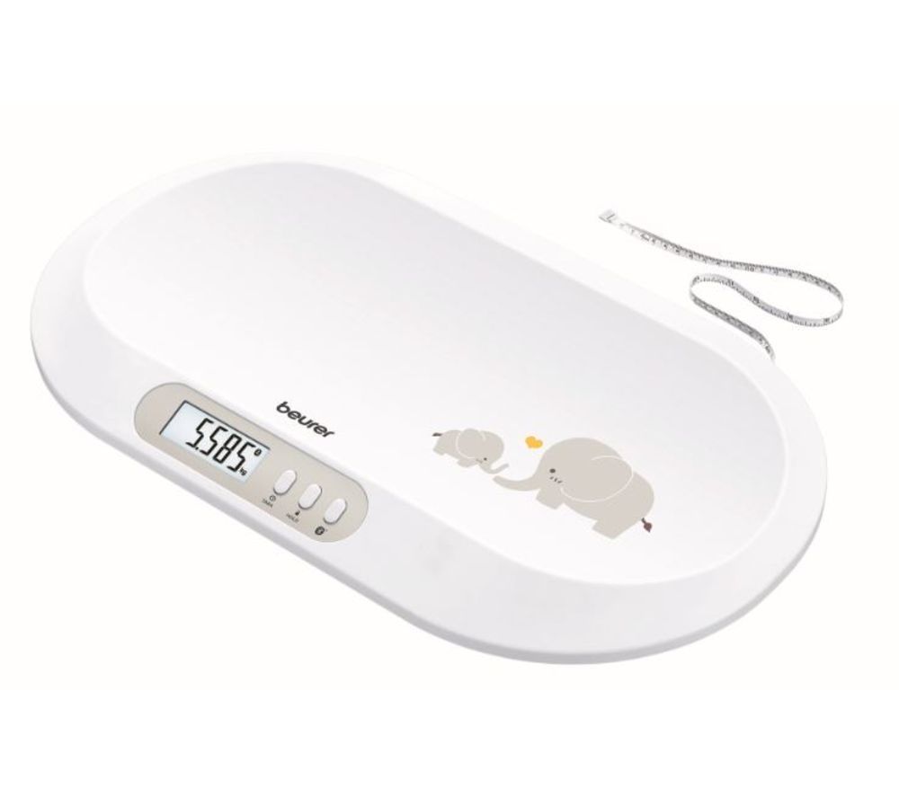 BEURER BY 90 Smart Bluetooth Baby Scales - White & Grey