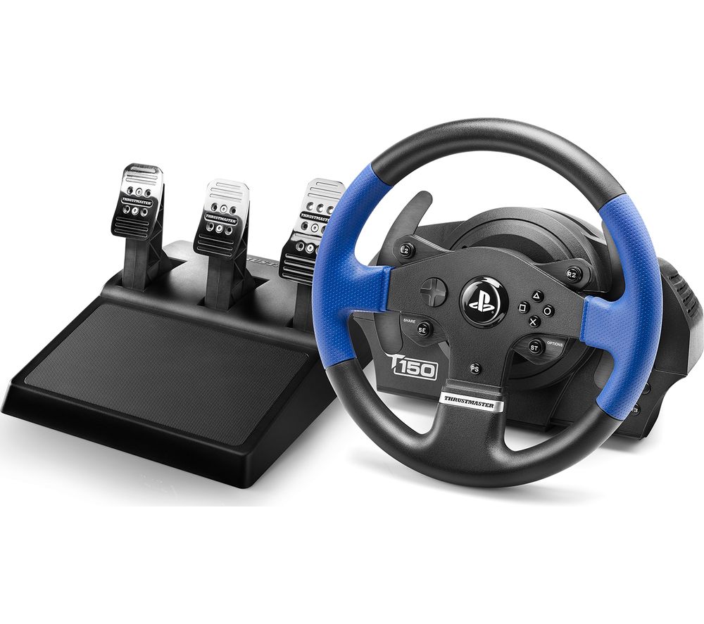 THRUSTMASTER T150 Pro Force Feedback Wheel & Pedals - Blue & Black, Blue